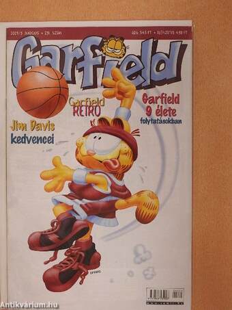 Garfield 2009/3. március (olvasatlan, nyomdatiszta állapotú)