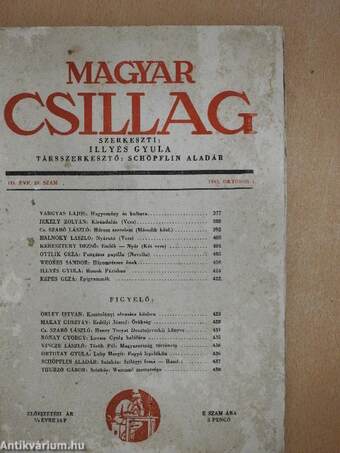 Magyar Csillag 1943. október 1.