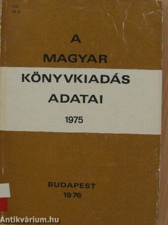 A magyar könyvkiadás adatai 1975
