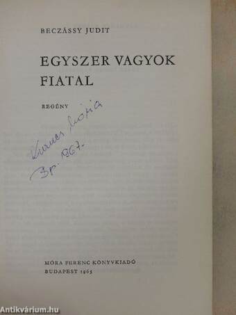 Egyszer vagyok fiatal