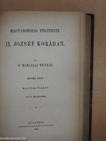 Magyarország története II. József korában I-II.