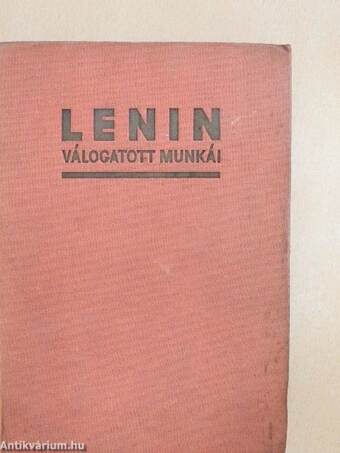 Lenin válogatott munkái IV.