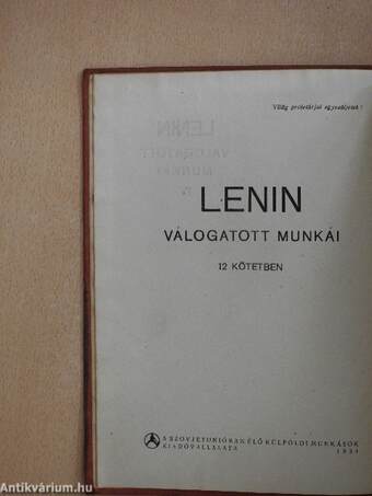 Lenin válogatott munkái IV.