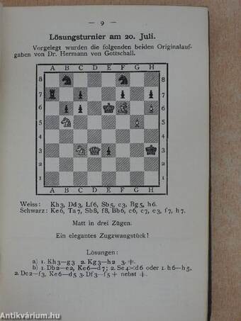 Schachjahrbuch 1912.