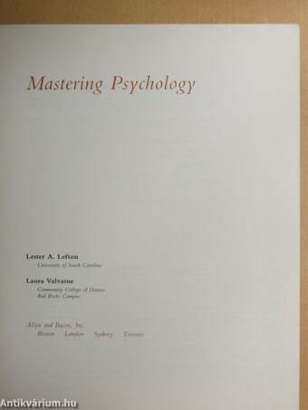 Mastering Psychology