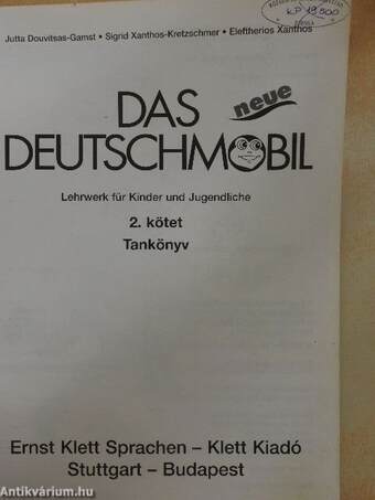 Das neue Deutschmobil 2. - Tankönyv