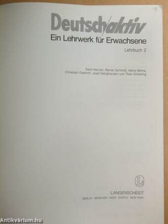 Deutsch aktiv 2 - Lehrbuch