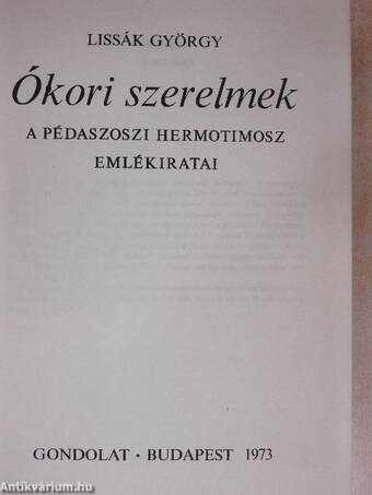 Ókori szerelmek