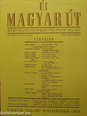 Új Magyar Út 1953. szeptember