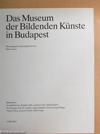 Das Museum der Bildenden Künste in Budapest