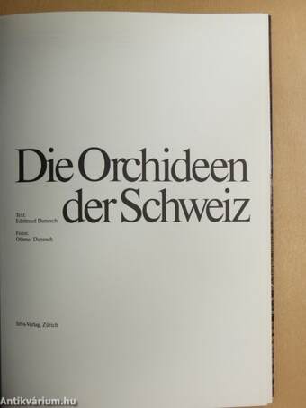 Die Orchideen der Schweiz