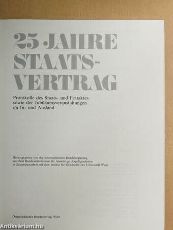 25 Jahre Staatsvertrag