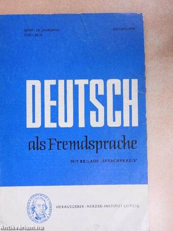 Deutsch als Fremdsprache 3/1981