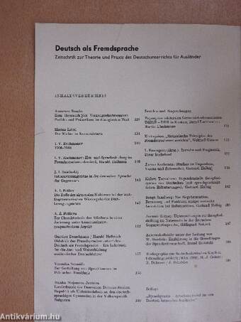 Deutsch als Fremdsprache 3/1981