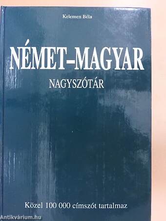 Német-magyar nagyszótár