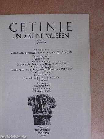 Cetinje und Seine Museen