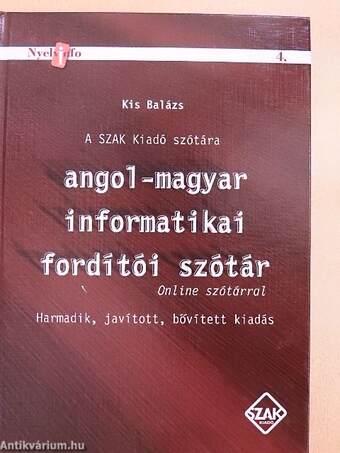 Angol-magyar informatikai fordítói szótár
