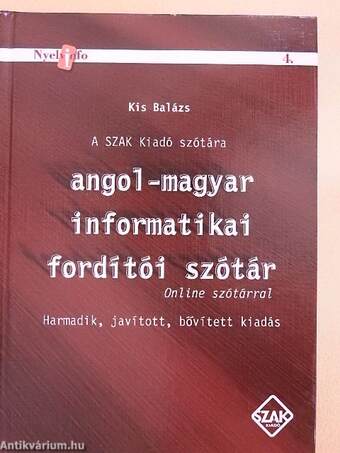 Angol-magyar informatikai fordítói szótár