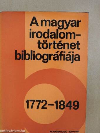 A magyar irodalomtörténet bibliográfiája 2.