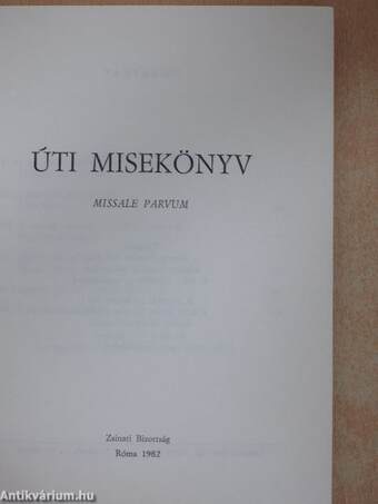 Úti misekönyv