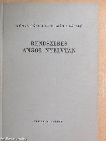 Rendszeres angol nyelvtan