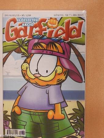 Garfield 2015. augusztus (olvasatlan, nyomdatiszta állapotú)