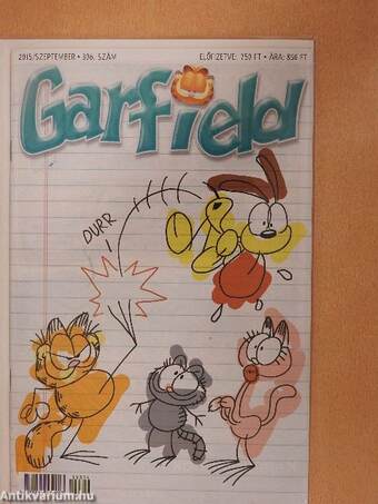 Garfield 2015. szeptember (olvasatlan, nyomdatiszta állapotú)