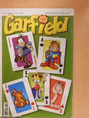 Garfield 2012. április (olvasatlan, nyomdatiszta állapotú)