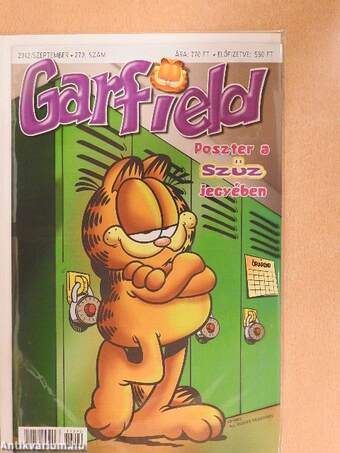 Garfield 2012. szeptember (olvasatlan, nyomdatiszta állapotú)