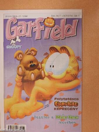 Garfield 2012. október (olvasatlan, nyomdatiszta állapotú)