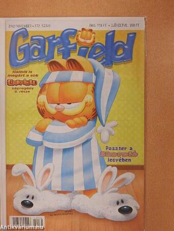 Garfield 2012. november (olvasatlan, nyomdatiszta állapotú)