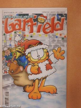 Garfield 2014. december (olvasatlan, nyomdatiszta állapotú)