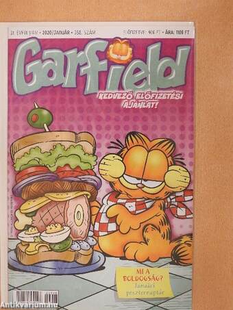 Garfield 2020. január (olvasatlan, nyomdatiszta állapotú)