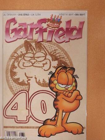 Garfield 2018. június (olvasatlan, nyomdatiszta állapotú)