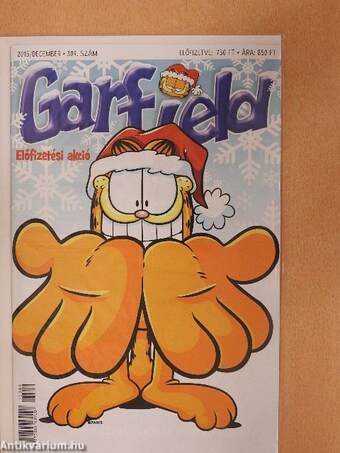 Garfield 2015. december (olvasatlan, nyomdatiszta állapotú)