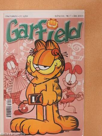 Garfield 2016. február (olvasatlan, nyomdatiszta állapotú)