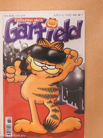 Garfield 2016. július (olvasatlan, nyomdatiszta állapotú)