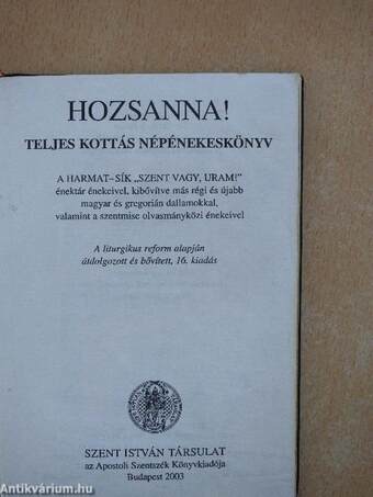 Hozsanna!