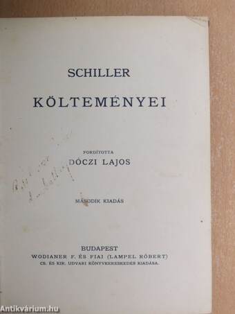 Schiller költeményei