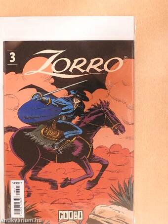 Zorro 3. (olvasatlan, nyomdatiszta állapotú)