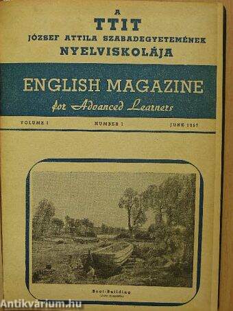 English Magazine for Advanced Learners 1957. június-december/1958. (nem teljes évfolyam)