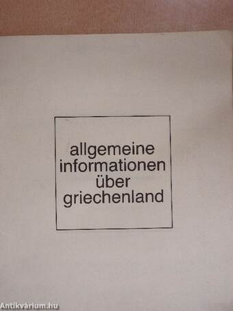 Allgemeine informationen über Griechenland