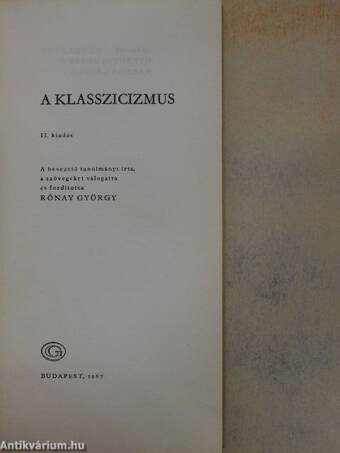 A klasszicizmus