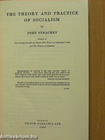 The Theory and Practice of Socialism