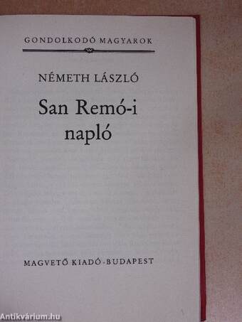 San Remó-i napló