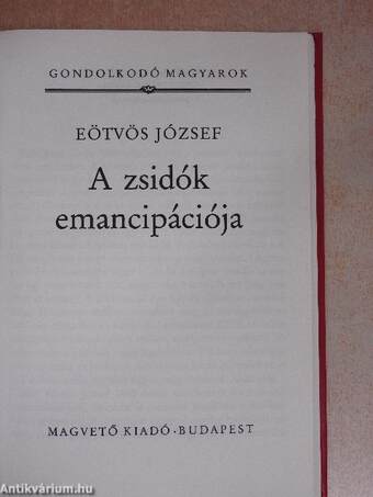 A zsidók emancipációja