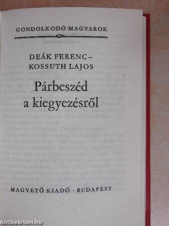 Párbeszéd a kiegyezésről