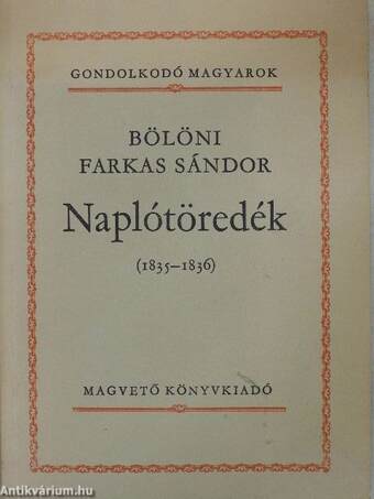 Naplótöredék (1835-1836)