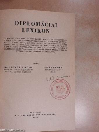 Diplomáciai Lexikon