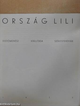 Ország Lili festőművész kiállítása